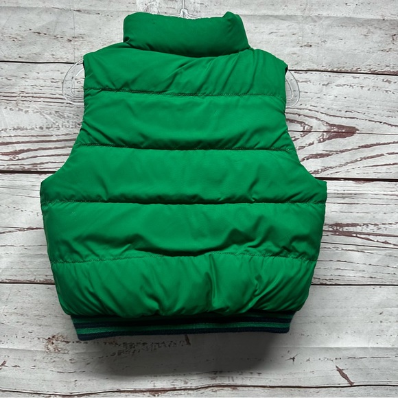 Polo Ralph Lauren Down Fill Green & Navy Reversible Puffer Vest Size 2t - Picture 5 of 5